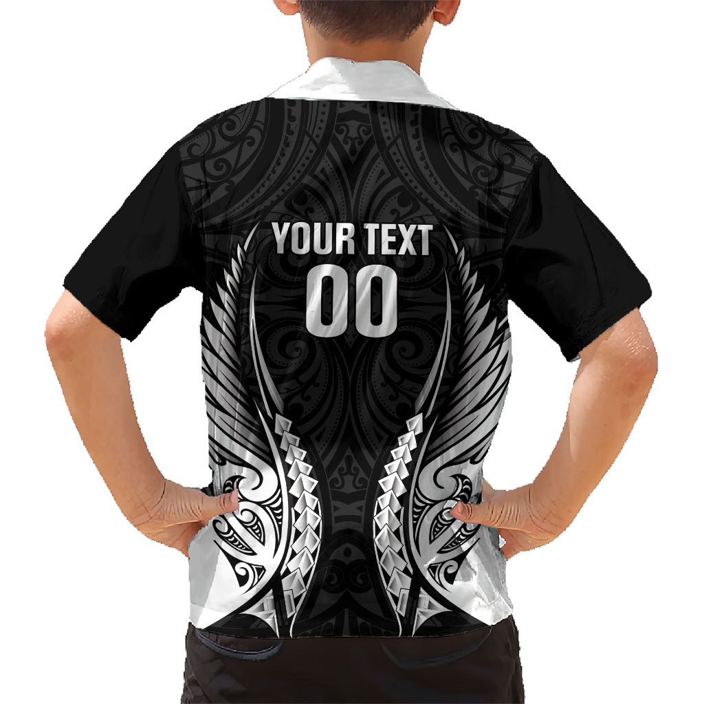Hawke's Bay 2026 Rugby Custom Family Matching Long Sleeve Bodycon Dress and Hawaiian Shirt NZ Maori Silver Fern