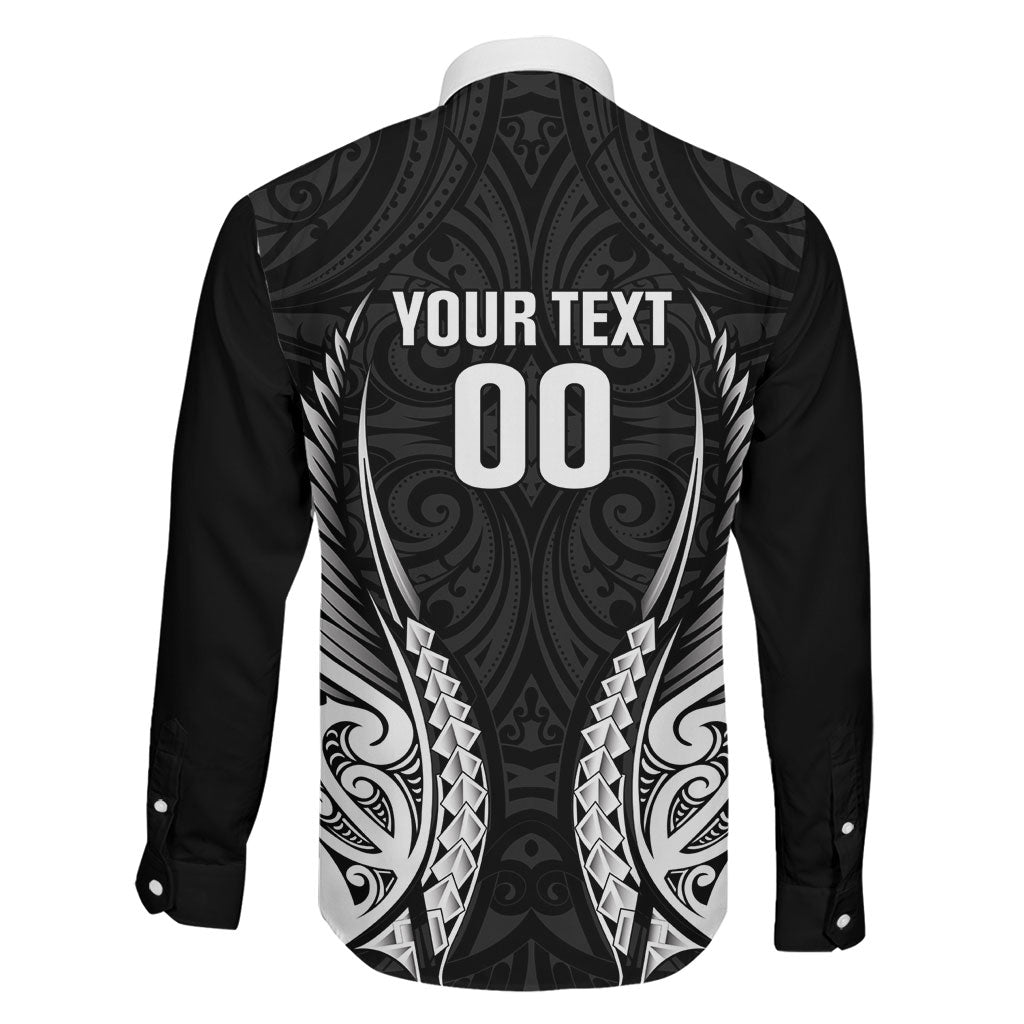 Hawke's Bay 2026 Rugby Custom Family Matching Long Sleeve Bodycon Dress and Hawaiian Shirt NZ Maori Silver Fern