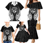 Hawke's Bay 2026 Rugby Custom Family Matching Mermaid Dress and Hawaiian Shirt NZ Maori Silver Fern