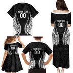 Hawke's Bay 2026 Rugby Custom Family Matching Puletasi and Hawaiian Shirt NZ Maori Silver Fern