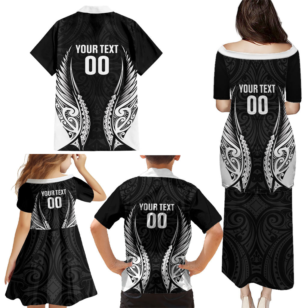 Hawke's Bay 2026 Rugby Custom Family Matching Puletasi and Hawaiian Shirt NZ Maori Silver Fern