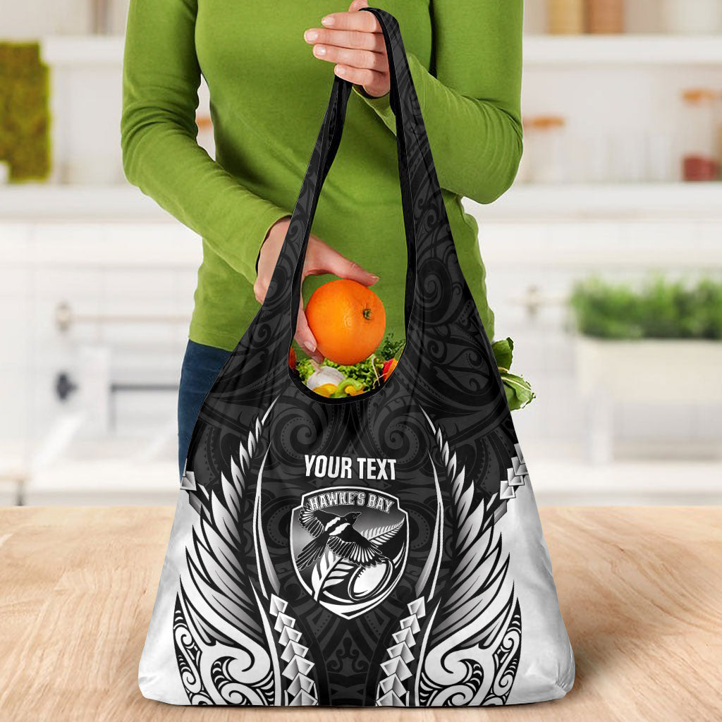 Hawke's Bay 2026 Rugby Custom Grocery Bag NZ Maori Silver Fern