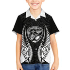Hawke's Bay 2026 Rugby Custom Hawaiian Shirt NZ Maori Silver Fern