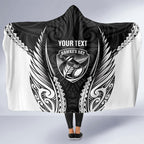 Hawke's Bay 2026 Rugby Custom Hooded Blanket NZ Maori Silver Fern