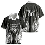 Hawke's Bay 2026 Rugby Custom Kid Hawaiian Shirt NZ Maori Silver Fern LT14