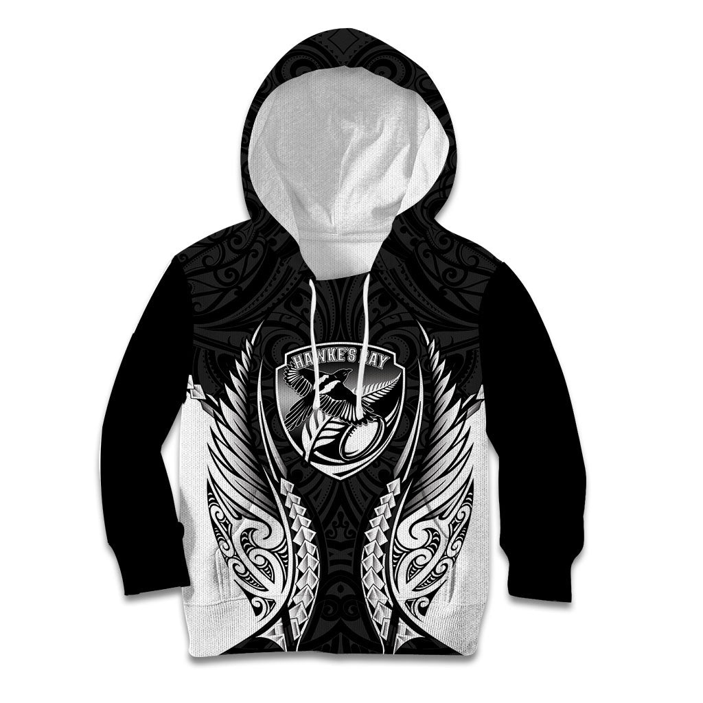 Hawke's Bay 2026 Rugby Custom Kid Hoodie NZ Maori Silver Fern