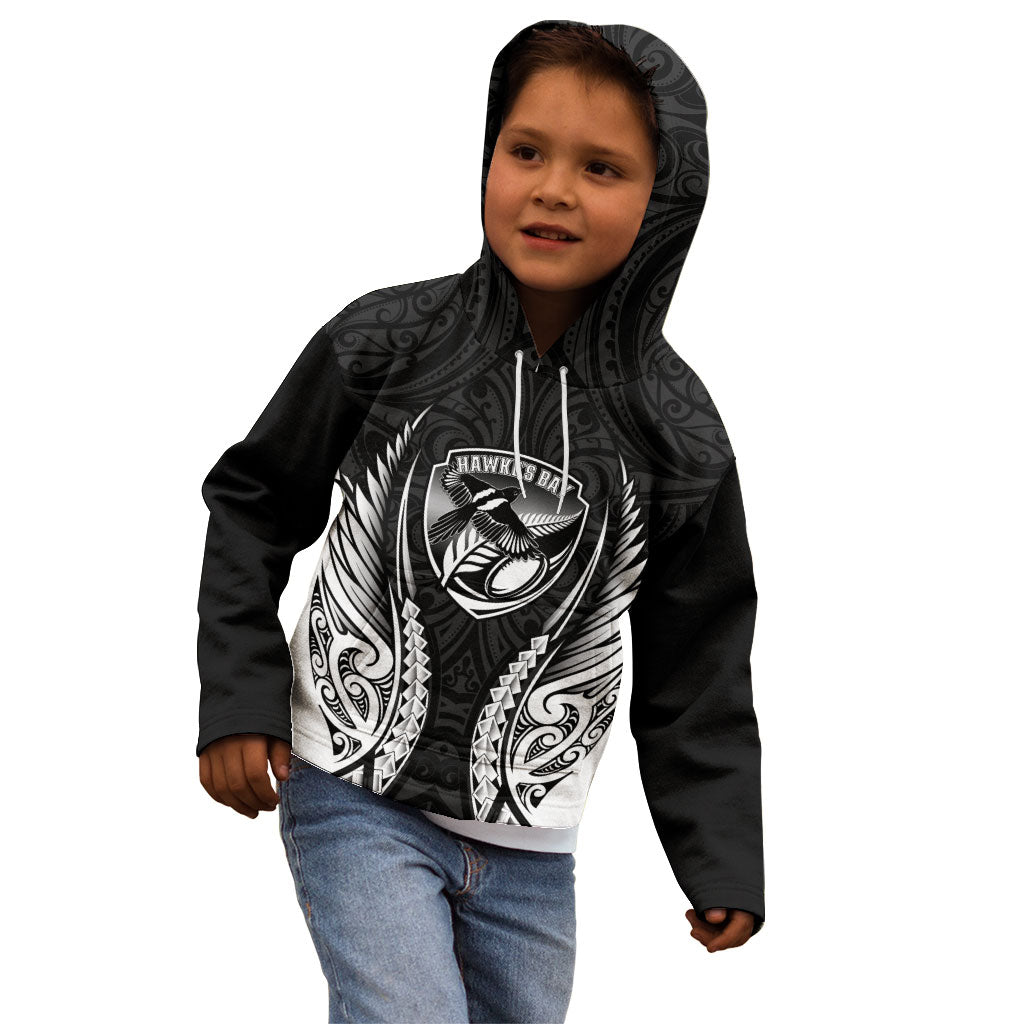 Hawke's Bay 2026 Rugby Custom Kid Hoodie NZ Maori Silver Fern
