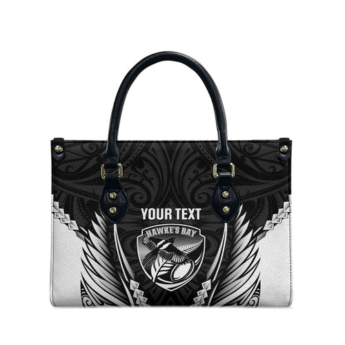 Hawke's Bay 2026 Rugby Custom Leather Bag NZ Maori Silver Fern