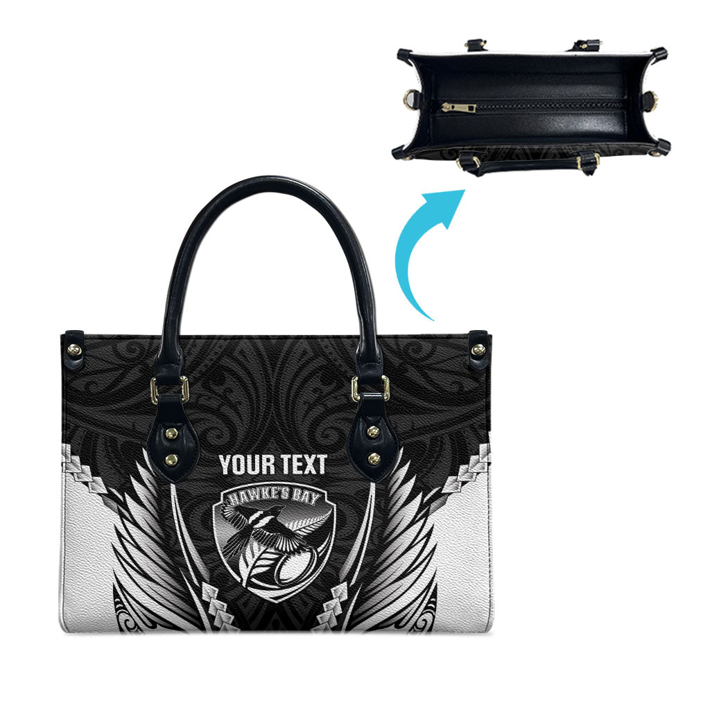 Hawke's Bay 2026 Rugby Custom Leather Bag NZ Maori Silver Fern
