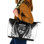 Hawke's Bay 2026 Rugby Custom Leather Tote Bag NZ Maori Silver Fern