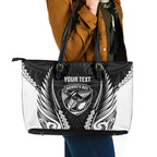 Hawke's Bay 2026 Rugby Custom Leather Tote Bag NZ Maori Silver Fern
