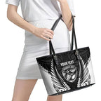 Hawke's Bay 2026 Rugby Custom Leather Tote Bag NZ Maori Silver Fern
