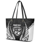 Hawke's Bay 2026 Rugby Custom Leather Tote Bag NZ Maori Silver Fern