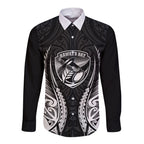 Hawke's Bay 2026 Rugby Custom Long Sleeve Button Shirt NZ Maori Silver Fern