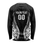 Hawke's Bay 2026 Rugby Custom Long Sleeve Shirt NZ Maori Silver Fern