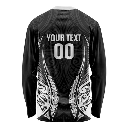 Hawke's Bay 2026 Rugby Custom Long Sleeve Shirt NZ Maori Silver Fern