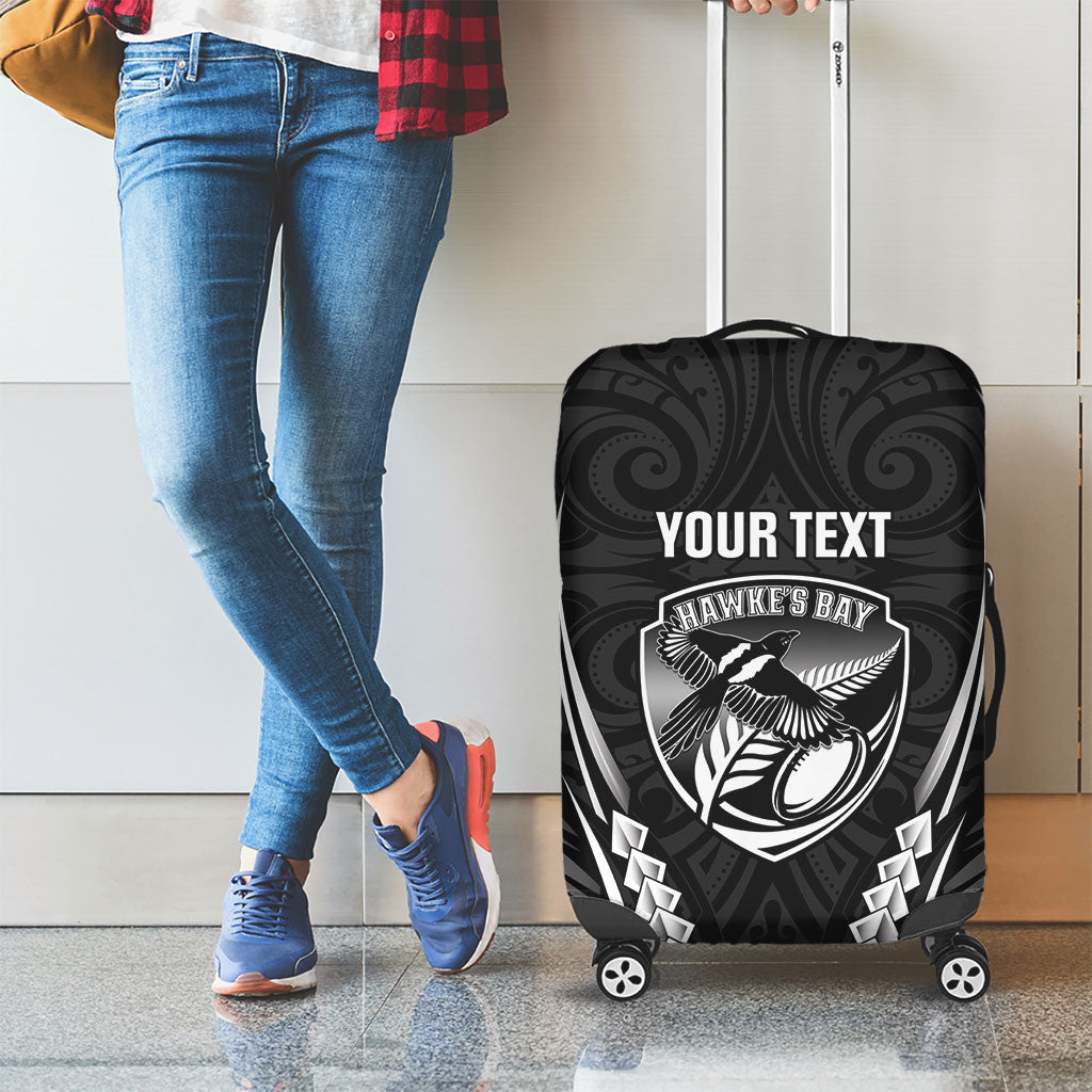Hawke's Bay 2026 Rugby Custom Luggage Cover NZ Maori Silver Fern