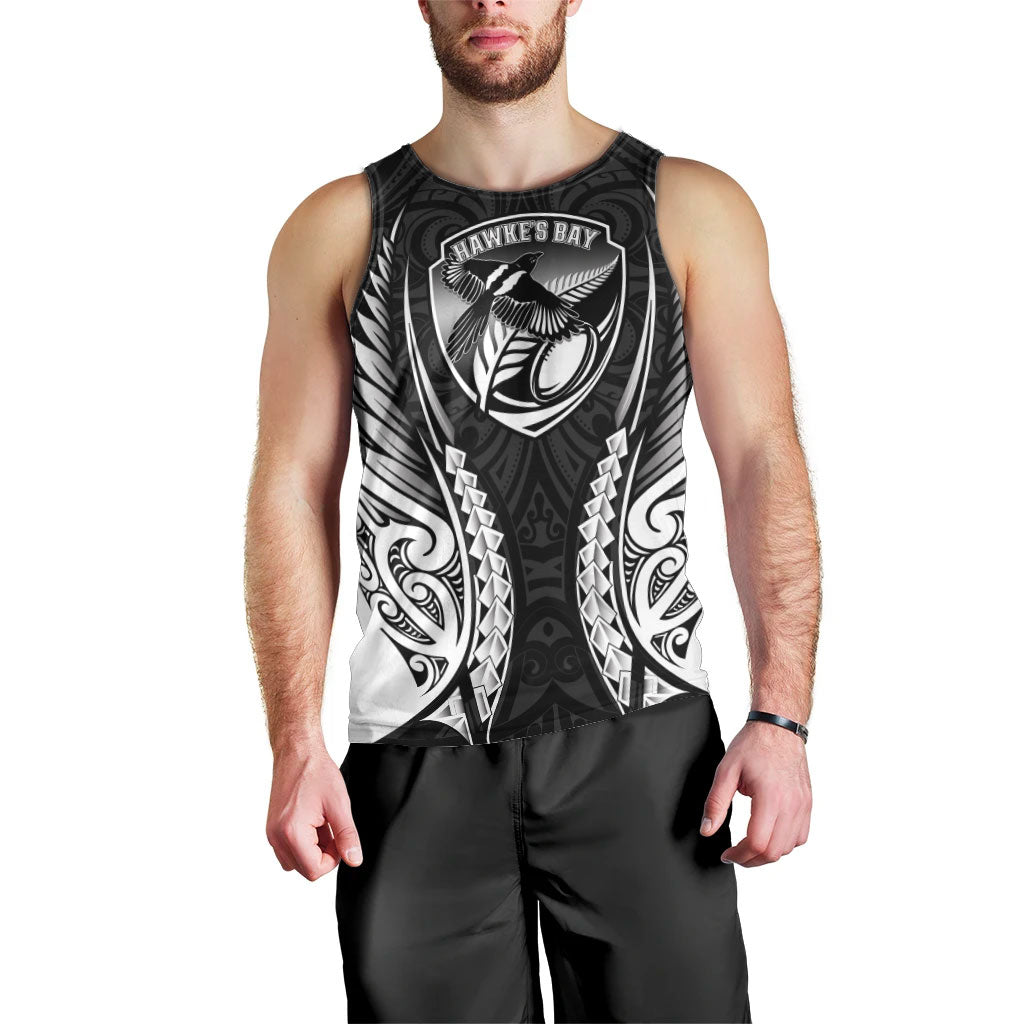 Hawke's Bay 2026 Rugby Custom Men Tank Top NZ Maori Silver Fern
