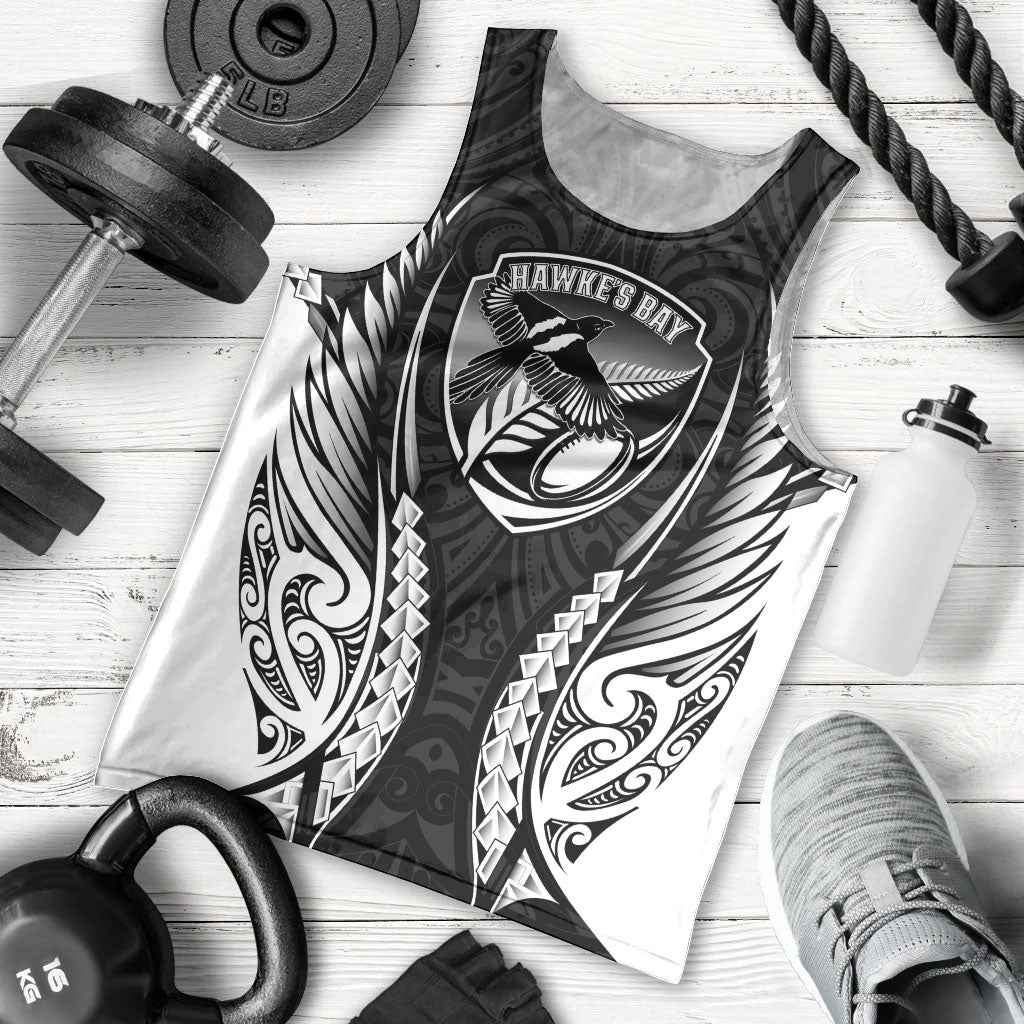 Hawke's Bay 2026 Rugby Custom Men Tank Top NZ Maori Silver Fern