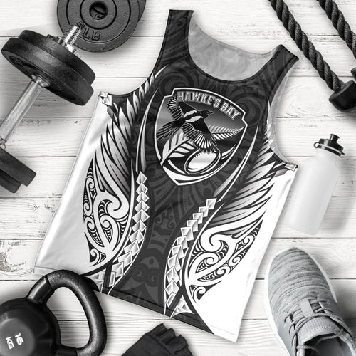 Hawke's Bay 2026 Rugby Custom Men Tank Top NZ Maori Silver Fern