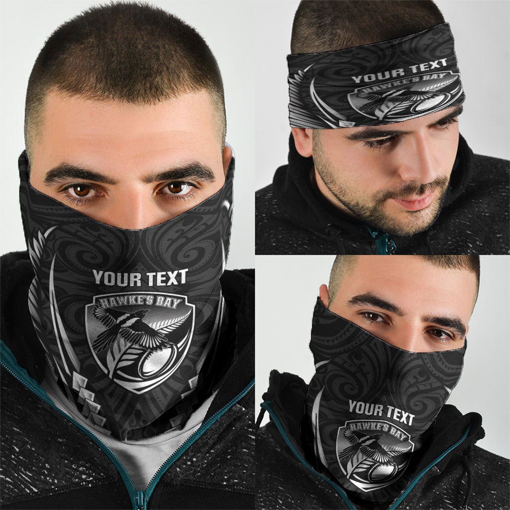 Hawke's Bay 2026 Rugby Custom Neck Gaiter NZ Maori Silver Fern