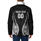 Hawke's Bay 2026 Rugby Custom Padded Jacket NZ Maori Silver Fern