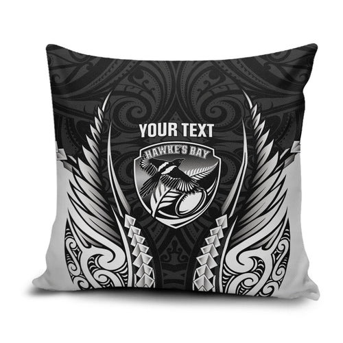 Hawke's Bay 2026 Rugby Custom Pillow Cover NZ Maori Silver Fern