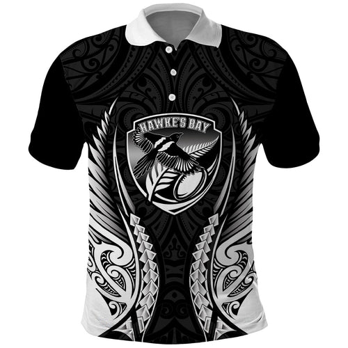 Hawke's Bay 2026 Rugby Custom Polo Shirt NZ Maori Silver Fern