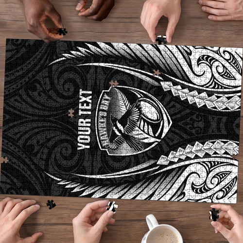 Hawke's Bay 2026 Rugby Custom Puzzle NZ Maori Silver Fern