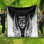 Hawke's Bay 2026 Rugby Custom Quilt NZ Maori Silver Fern