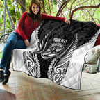 Hawke's Bay 2026 Rugby Custom Quilt NZ Maori Silver Fern