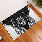 Hawke's Bay 2026 Rugby Custom Rubber Doormat NZ Maori Silver Fern