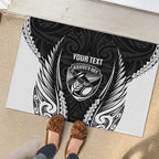 Hawke's Bay 2026 Rugby Custom Rubber Doormat NZ Maori Silver Fern