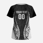 Hawke's Bay 2026 Rugby Custom Scrub Top NZ Maori Silver Fern
