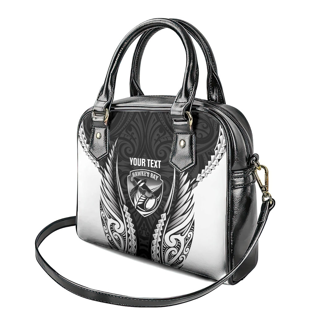 Hawke's Bay 2026 Rugby Custom Shoulder Handbag NZ Maori Silver Fern