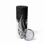 Hawke's Bay 2026 Rugby Custom Skinny Tumbler NZ Maori Silver Fern