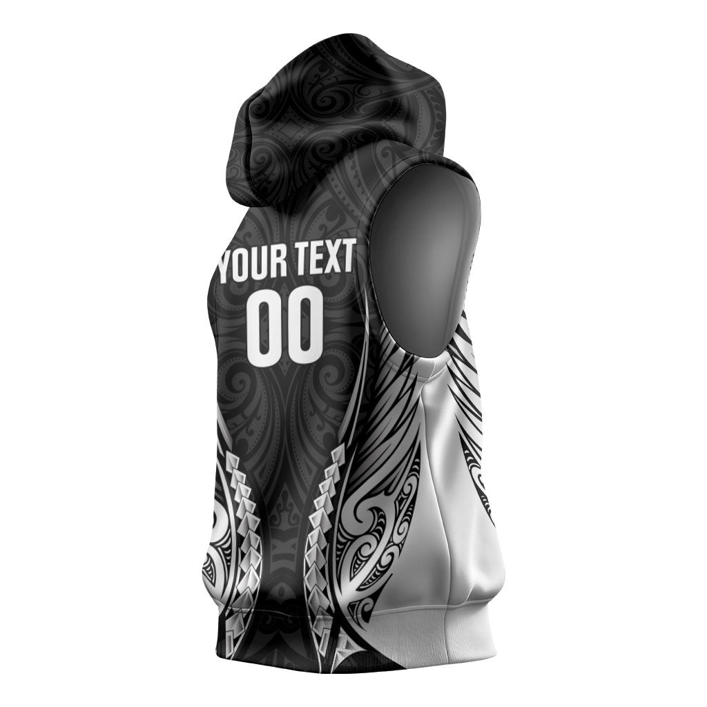 Hawke's Bay 2026 Rugby Custom Sleeveless Hoodie NZ Maori Silver Fern