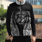 Hawke's Bay 2026 Rugby Custom Sleeveless Puffer Jacket NZ Maori Silver Fern
