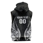 Hawke's Bay 2026 Rugby Custom Sleeveless Zip Hoodie NZ Maori Silver Fern