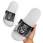 Hawke's Bay 2026 Rugby Custom Slide Sandals NZ Maori Silver Fern