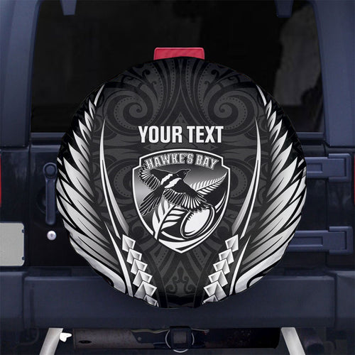 Hawke's Bay 2026 Rugby Custom Spare Tire Cover NZ Maori Silver Fern