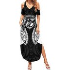 Hawke's Bay 2026 Rugby Custom Summer Maxi Dress NZ Maori Silver Fern