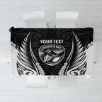 Hawke's Bay 2026 Rugby Custom Tablecloth NZ Maori Silver Fern