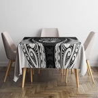 Hawke's Bay 2026 Rugby Custom Tablecloth NZ Maori Silver Fern