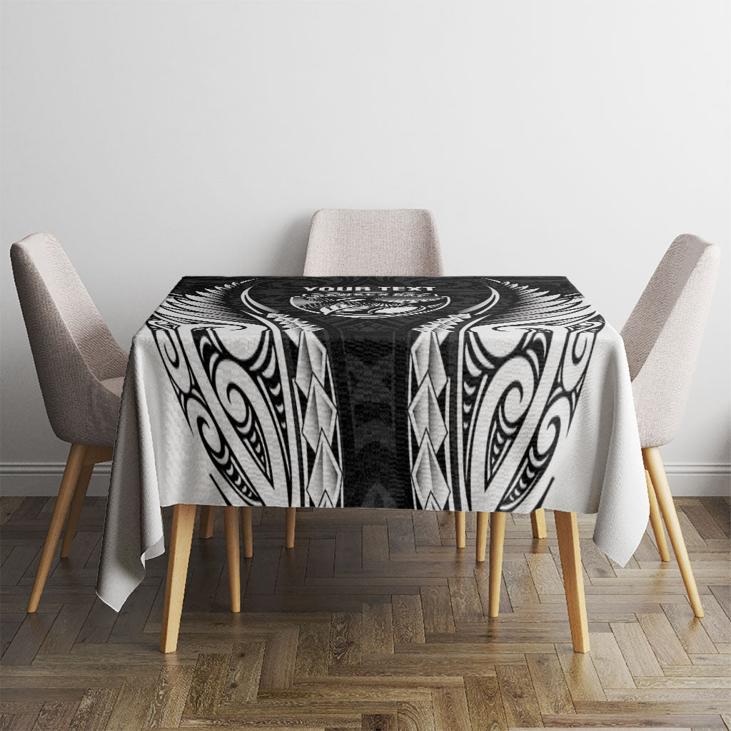 Hawke's Bay 2026 Rugby Custom Tablecloth NZ Maori Silver Fern