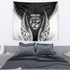 Hawke's Bay 2026 Rugby Custom Tapestry NZ Maori Silver Fern
