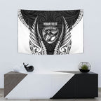 Hawke's Bay 2026 Rugby Custom Tapestry NZ Maori Silver Fern