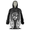 Hawke's Bay 2026 Rugby Custom Wearable Blanket Hoodie NZ Maori Silver Fern