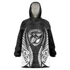 Hawke's Bay 2026 Rugby Custom Wearable Blanket Hoodie NZ Maori Silver Fern