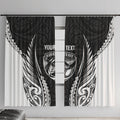 Hawke's Bay 2026 Rugby Custom Window Curtain NZ Maori Silver Fern